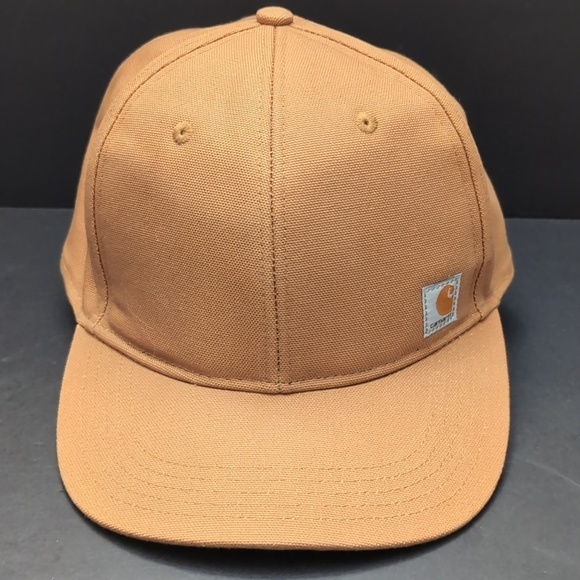 Carhartt Men's Flat Brim Ashland Cap 100% Firm Hand Cotton Duck Cap. - Picture 2 of 6